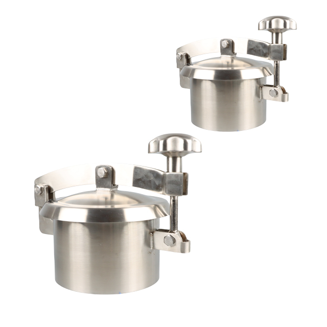 Boca de registro de autoclave sanitaria de apertura rápida de acero inoxidable