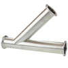 Camiseta de rama sujeta con abrazadera higiénica de acero inoxidable 3A AS1528.3 28AMP para agua JN-FT-23 3023
