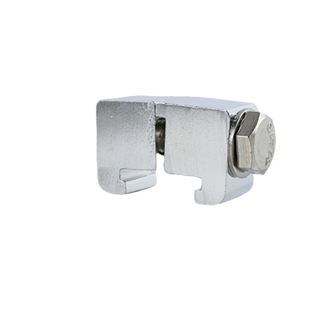 Abrazadera sanitaria en forma de C de doble garra de acero inoxidable con perno 