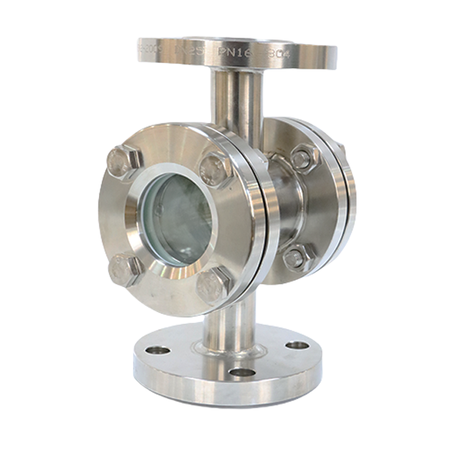 Indicador de flujo de líquido de mirilla circular de acero inoxidable