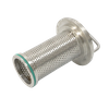 Elemento perforado de filtro sanitario tipo L de acero inoxidable