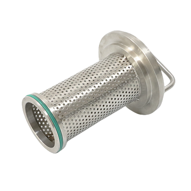Elemento perforado de filtro sanitario tipo L de acero inoxidable