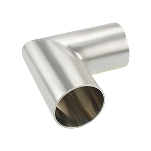 Acero inoxidable S2CKW DIN11851 BPE JN-FT-20 7005 Codo de soldadura de 90 grados estándar 