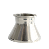 BPE JN-FT-20 7019 ISO/IDF Acero inoxidable 31/32-14MP Reductor de montaje de tubería concéntrico con extremo de soldadura con abrazadera