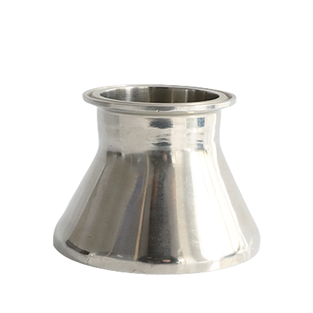 BPE JN-FT-20 7019 ISO/IDF Acero inoxidable 31/32-14MP Reductor de montaje de tubería concéntrico con extremo de soldadura con abrazadera