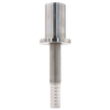 Adaptador recto roscado de púa para manguera de calidad alimentaria de acero inoxidable sanitario