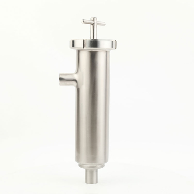 Filtro de tipo recto de hilo higiénico de tratamiento de aguas de acero inoxidable