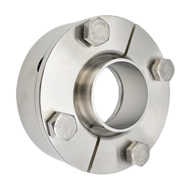 Adaptador de brida forjada aséptica de acero inoxidable sanitario para cuello deslizante 
