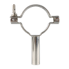 Soporte de abrazadera de tubo de acero inoxidable con abrazadera, soporte de abrazadera de tubo redondo