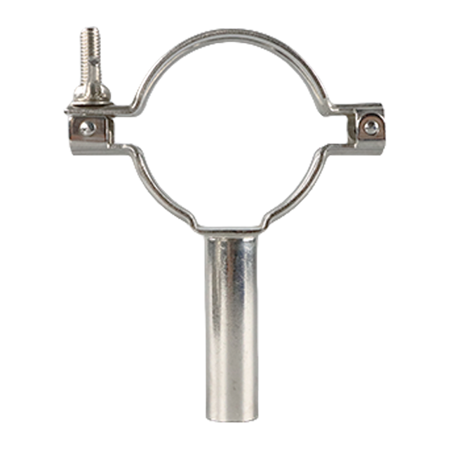 Soporte de abrazadera de tubo de acero inoxidable con abrazadera, soporte de abrazadera de tubo redondo