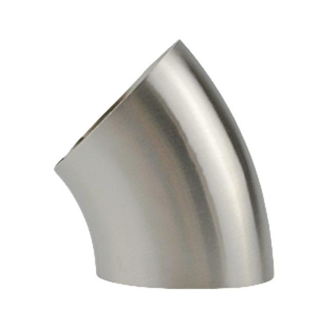 AISI304 Sanitario ISO/IDF BS-BL2W5 BS JN-FT-20 6002 Codo soldado a tope corto de 45° 