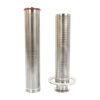 Equipo de filtración de tamices de filtro de micras de cartucho de acero inoxidable de gama alta
