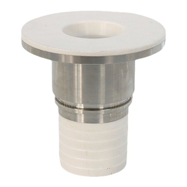 Adaptador de espiga para manguera de triple abrazadera forrado de PTFE de acero inoxidable sanitario