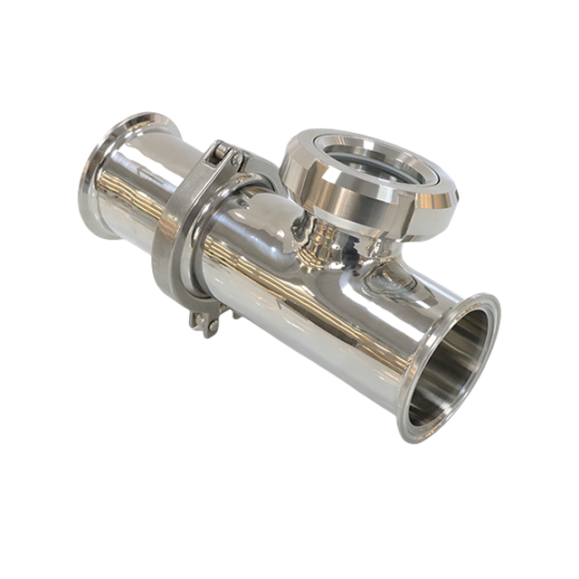 Vidrio de flujo de vista longitudinal sujetado con abrazadera de alto rendimiento de acero inoxidable SS304 