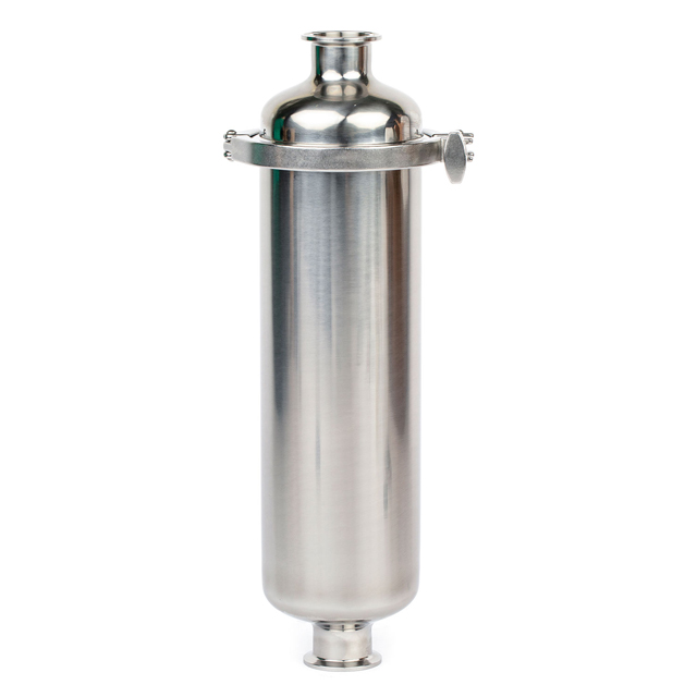 Filtro de tipo recto de hilo higiénico de tratamiento de aguas de acero inoxidable