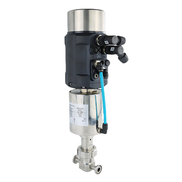 Válvula de control de flujo micro sujeta inteligente de acero inoxidable sanitario 