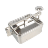 Espejo rectangular de apertura rápida de calidad alimentaria con orificio de mano cuadrado de boca de inspección de acero inoxidable DN600 