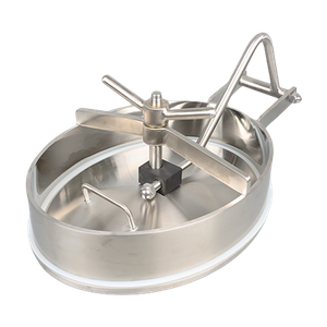 Cubierta sanitaria elíptica SideSwing de boca de recipiente de presión de acero inoxidable DN500 