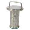 Elemento perforado de filtro sanitario tipo L de acero inoxidable