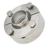 Adaptador de brida forjada aséptica de acero inoxidable sanitario para cuello deslizante 
