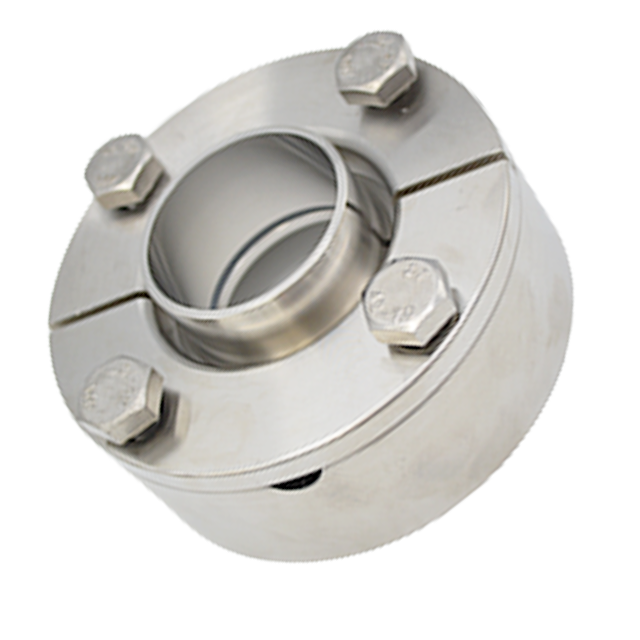 Adaptador de brida forjada aséptica de acero inoxidable sanitario para cuello deslizante 