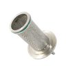 Elemento perforado de filtro sanitario tipo L de acero inoxidable