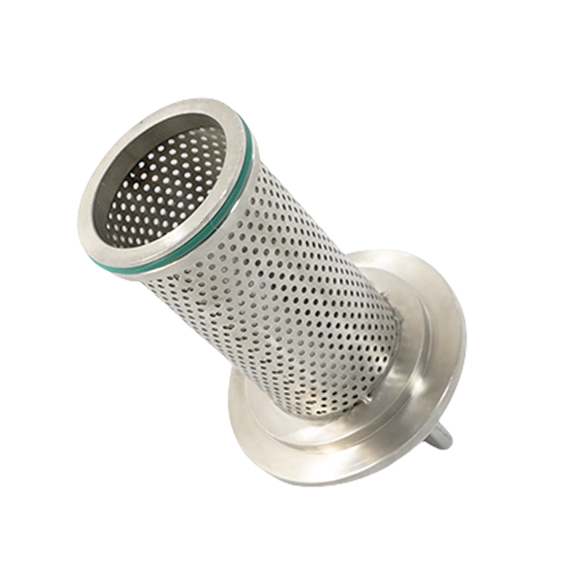 Elemento perforado de filtro sanitario tipo L de acero inoxidable