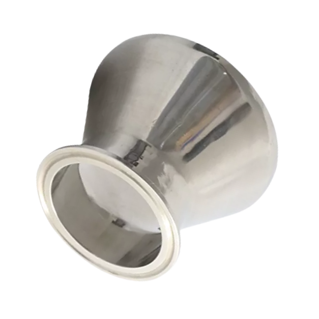 BPE JN-FT-20 7019 ISO/IDF Acero inoxidable 31/32-14MP Reductor de montaje de tubería concéntrico con extremo de soldadura con abrazadera