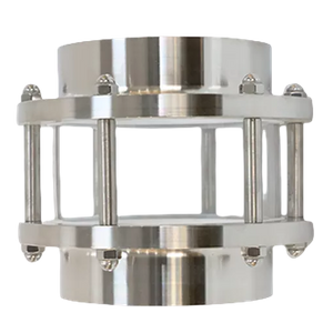 Mirilla de soldadura a tope de acero inoxidable con vidrio de borosilicato resistente a la temperatura