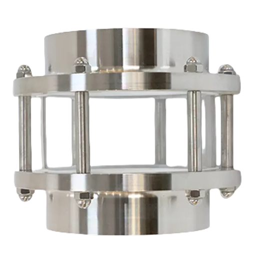 Mirilla de soldadura a tope de acero inoxidable con vidrio de borosilicato resistente a la temperatura