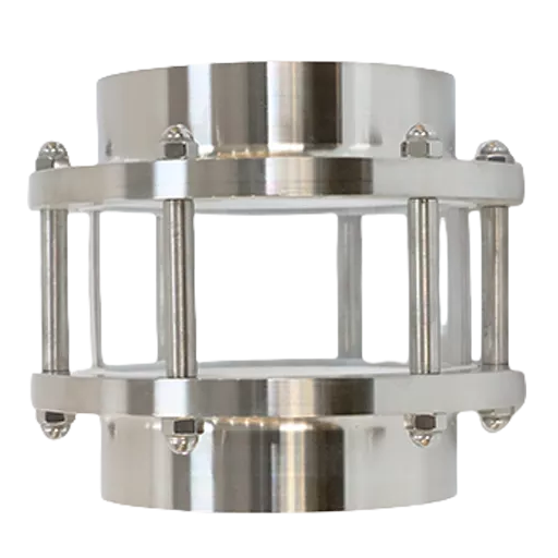 Mirilla de soldadura a tope de acero inoxidable con vidrio de borosilicato resistente a la temperatura