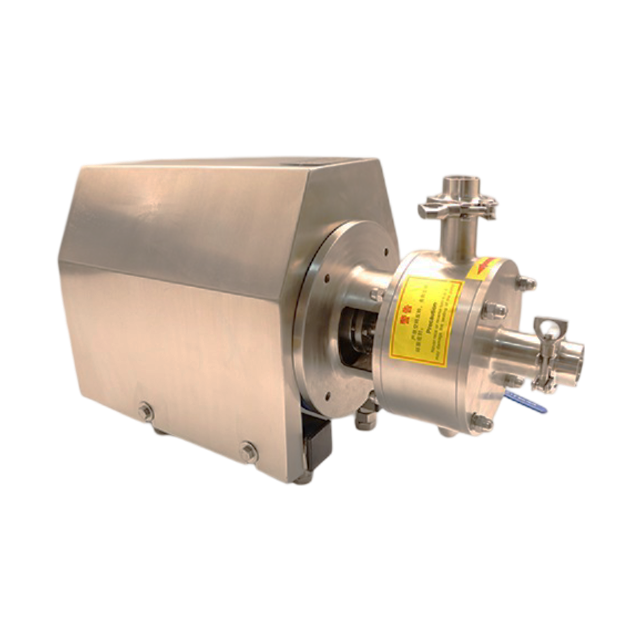 Bomba de emulsificación de alto cizallamiento en línea higiénica sanitaria de acero inoxidable para líquidos de alta viscosidad