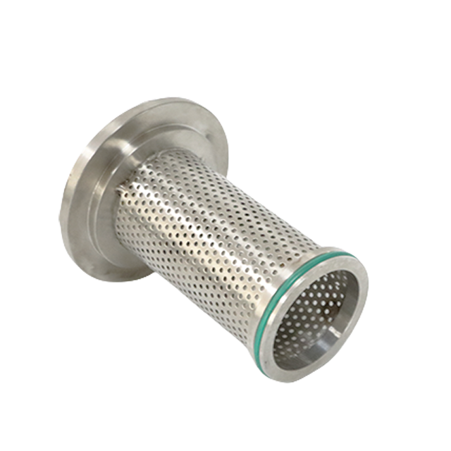 Elemento perforado de filtro sanitario tipo L de acero inoxidable