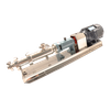 Bomba de tornillo marina multifásica higiénica eléctrica de acero inoxidable con doble sello mecánico