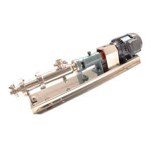 Bomba de tornillo marina multifásica higiénica eléctrica de acero inoxidable con doble sello mecánico