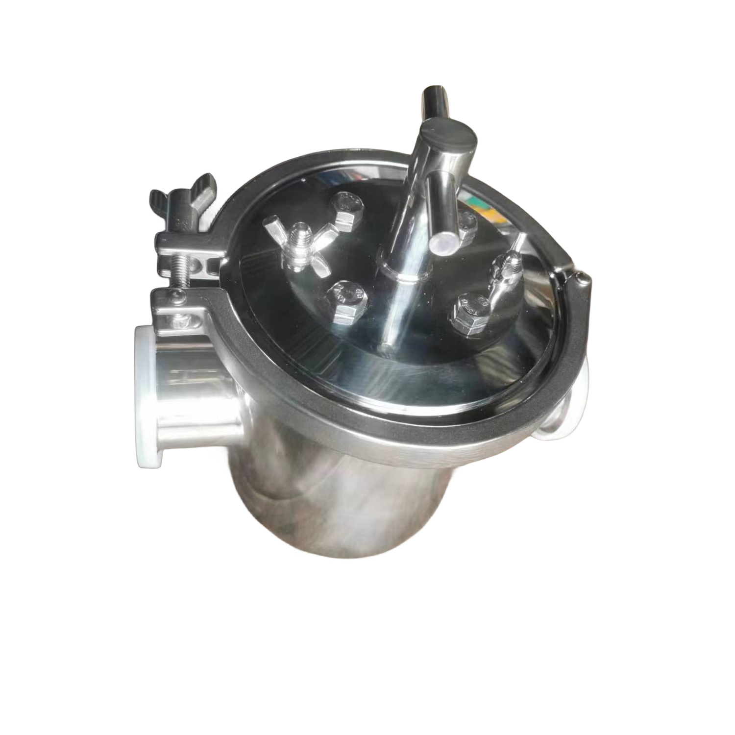 Filtro magnético de abrazadera de tipo abierto rápido de alto flujo de grado higiénico SS304 de acero inoxidable para filtrar bebidas