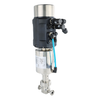 Válvula de control de flujo micro sujeta inteligente de acero inoxidable sanitario 