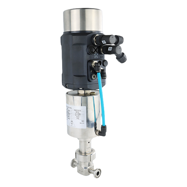 Válvula de control de flujo micro sujeta inteligente de acero inoxidable sanitario 