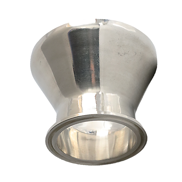 BPE JN-FT-20 7019 ISO/IDF Acero inoxidable 31/32-14MP Reductor de montaje de tubería concéntrico con extremo de soldadura con abrazadera