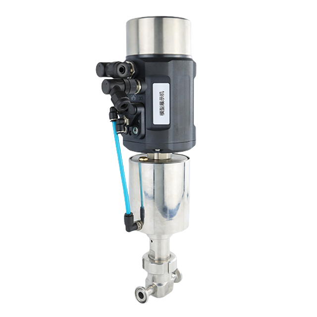 Válvula de control de flujo micro sujeta inteligente de acero inoxidable sanitario 