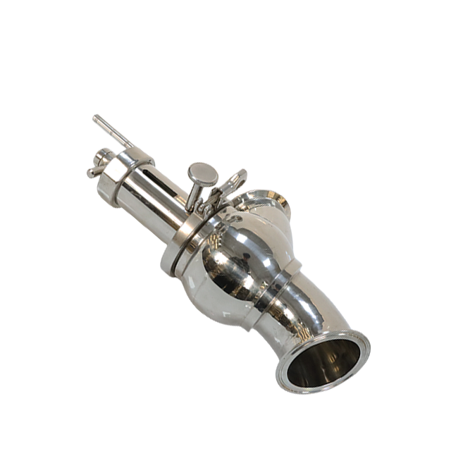 Válvula de desvío de flujo tipo Y de triple abrazadera manual sanitaria de acero inoxidable