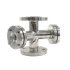 Mirilla tipo aleta en línea de tubo de acero inoxidable SS316L