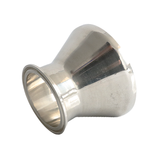 BPE JN-FT-20 7019 ISO/IDF Acero inoxidable 31/32-14MP Reductor de montaje de tubería concéntrico con extremo de soldadura con abrazadera
