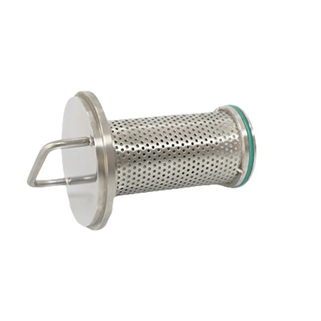 Elemento perforado de filtro sanitario tipo L de acero inoxidable