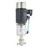Válvula de control de flujo micro sujeta inteligente de acero inoxidable sanitario 