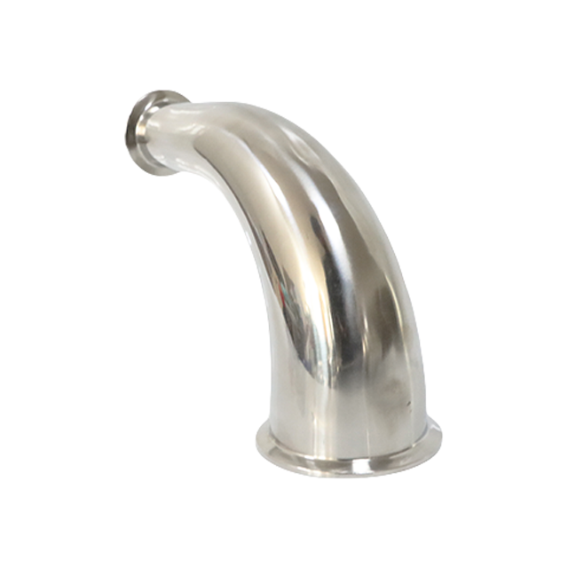 Codo Triclamp de 90 grados SMS 3A 3A JN-FT-20 3004 de gran diámetro de acero inoxidable