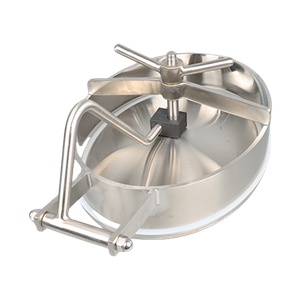 Boca de registro ovalada de la higiene de la tapa de registro del tanque de acero inoxidable de la categoría alimenticia DN400 para las bebidas de la comida