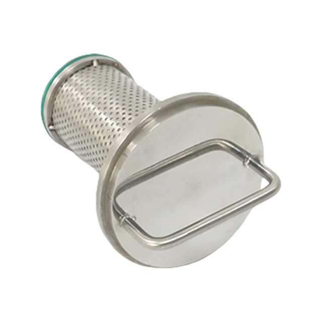 Elemento perforado de filtro sanitario tipo L de acero inoxidable